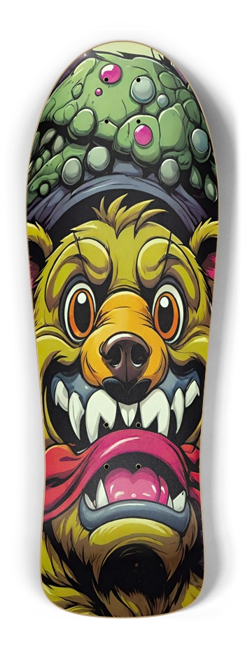 Retro ScareBear Screaming Monkey Drop Old School Shape