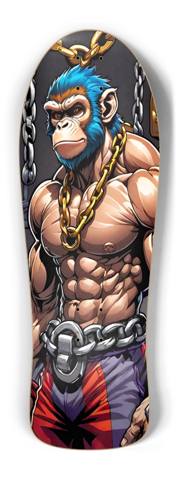 Retro Frankie Big Bad Monkey Deck Old School Shape