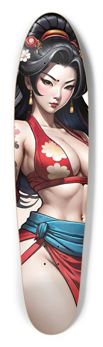 Screaming Monkey Geisha Girl Longboard Longboard Shape