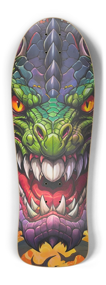 Retro Frankie Dragon King 02 Skateboard Old School Shape