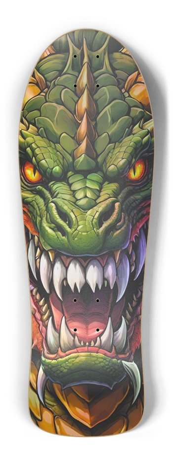 Retro Frankie Dragon King 01 Skateboard Old School Shape
