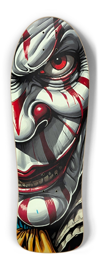 Retro Frankie Clown 03 Skateboard Old School Shape