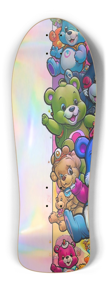 Retro Frankie Bears Trip Hologram Deck Old School Shape