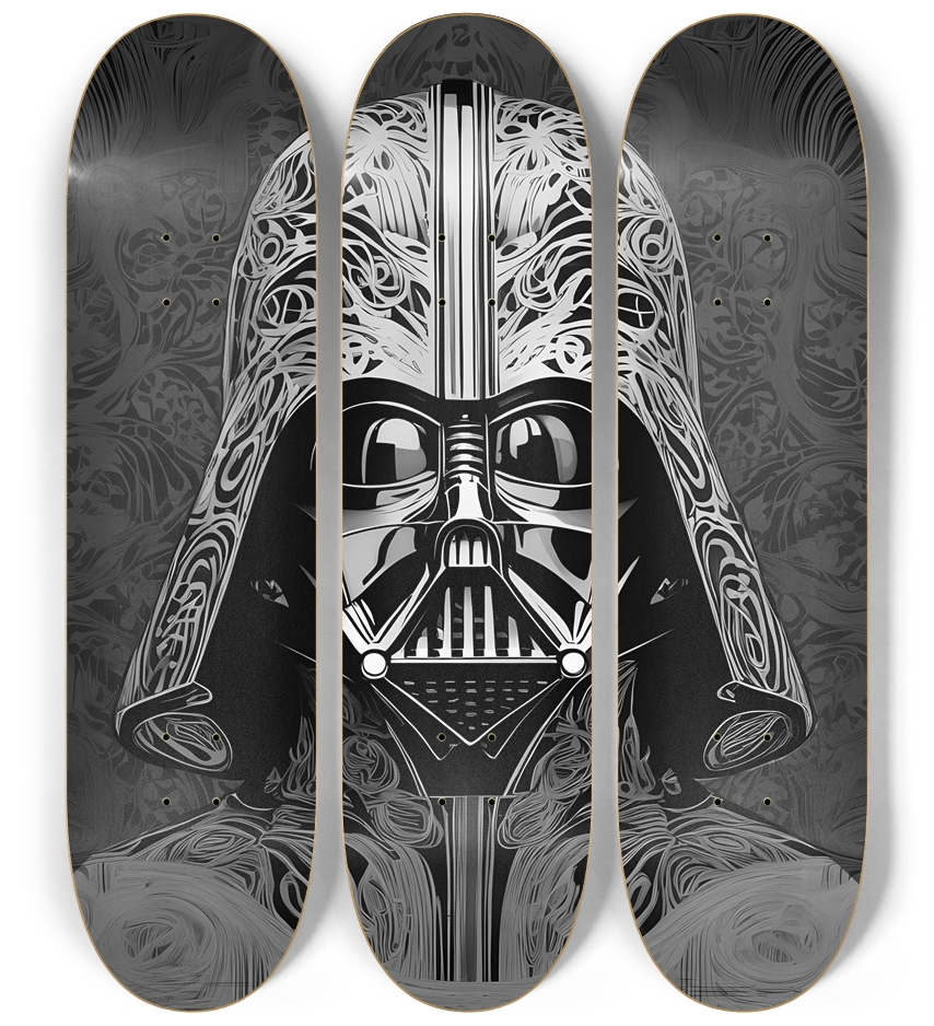 Evil Warrior Skateboard Series 3 Deck Wall Series
