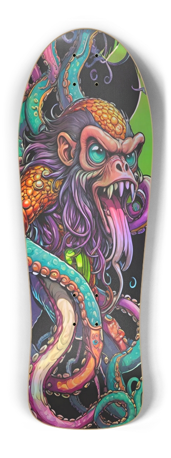 Retro Frankie Monkey tentacles Trap ONE Skateboard Old School Shape