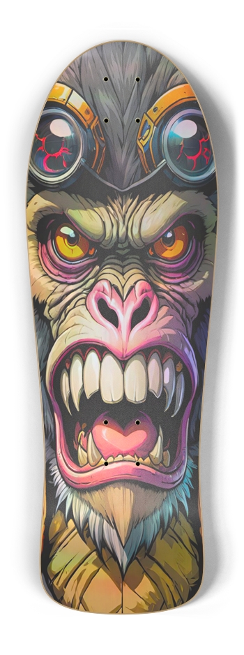 Retro Frankie Monkey King ONE Skateboard Old School Shape