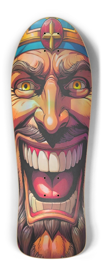 Retro Frankie Jesus TWO Hologram Skateboard Old School Shape