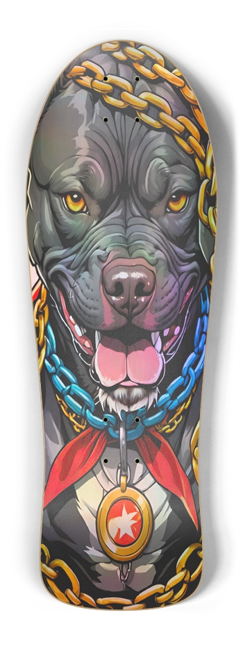 Retro Frankie Pitbull MOB Hologram Old School Shape