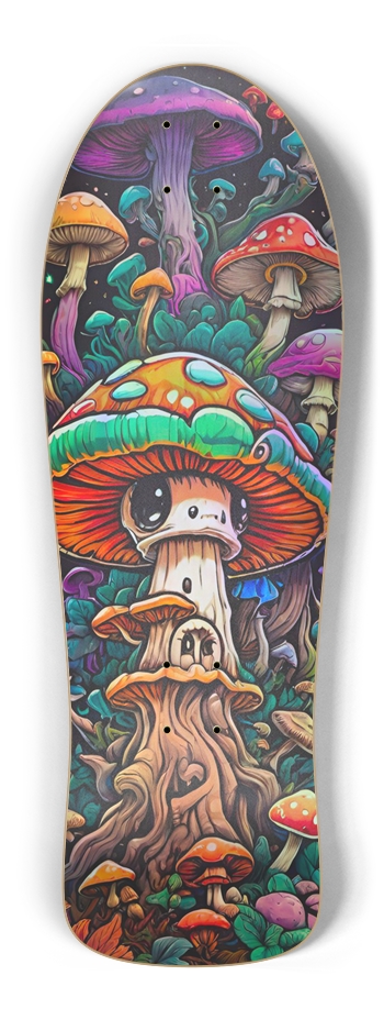 Retro Frankie Mushroom Deluxe DOS Acid Hologram Old School Shape