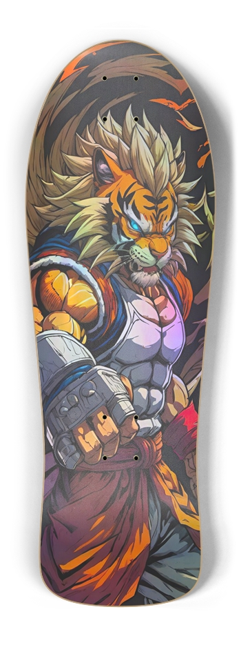 Retro Frankie Saiyan Tiger Trick ONE  Old School Shape