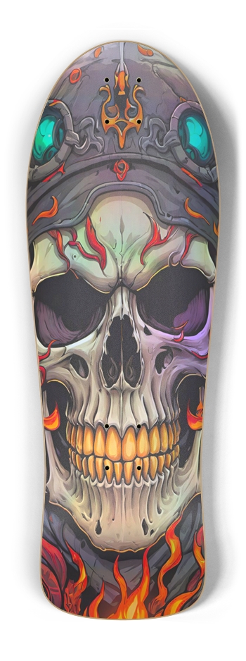 Retro Frankie Skulls Trip VI Hologram Deck Old School Shape