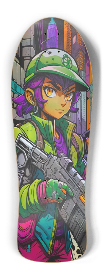 Retro Frankie Fortnite Trick One Hologram Deck Old School Shape