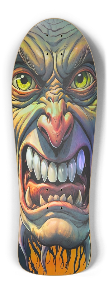 Retro Frankie Gollum 01 Hologram Skateboard Old School Shape