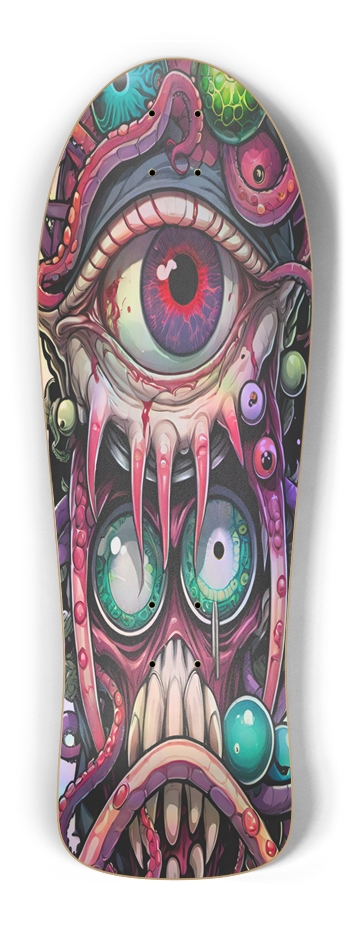 Retro Frankie Tentacles IV Hologram Deck Old School Shape