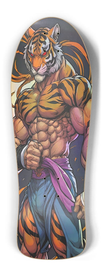 Retro Frankie Tiger Flex ONE Hologram Deck Old School Shape