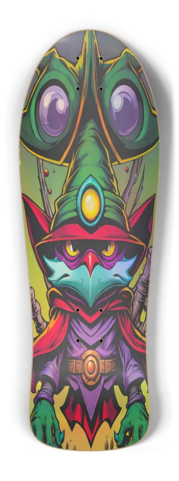 Retro Frankie Trollan Trip ONE Hologram Deck Old School Shape