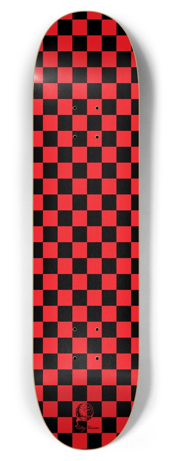 Checkered Red 7.87 7-7/8 Skateboard Deck