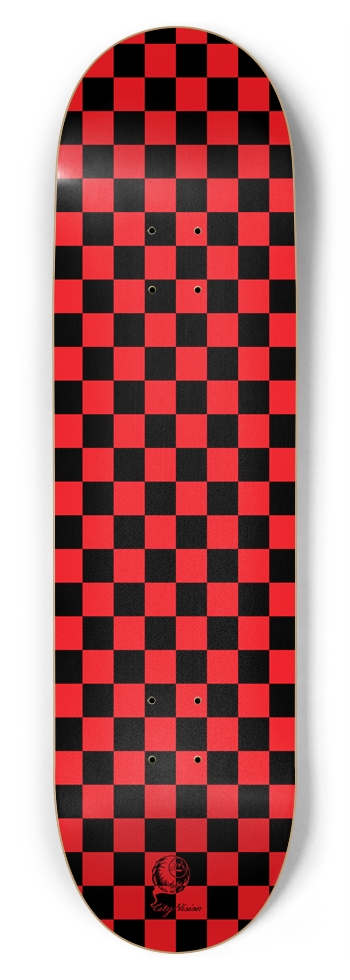 Checkered Red 8.75 8-3/4 Inch Skateboard