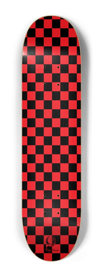 Checkered Red Mini 7.25 7-1/4 Mini/Kid Skateboard