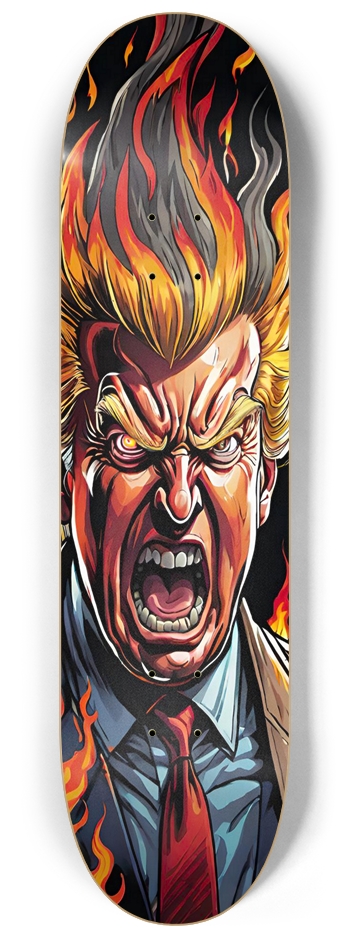 Frankie Flames Trump One Deck 8-1/4 Skateboard Deck