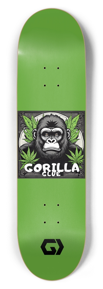 Gorilla Glue - GanjaInk Custom Skateboard 8-1/2 Skateboard Deck
