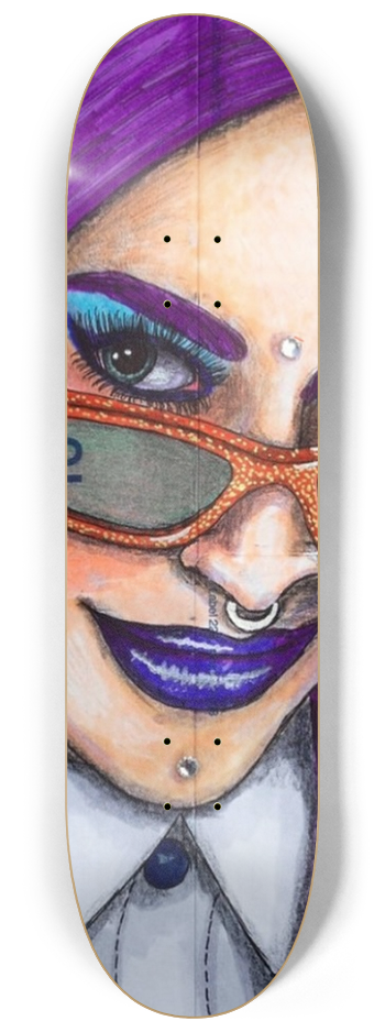 Lady Joker #2 8-1/4 Skateboard Deck