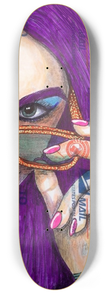 Lady Joker #3 8-1/4 Skateboard Deck
