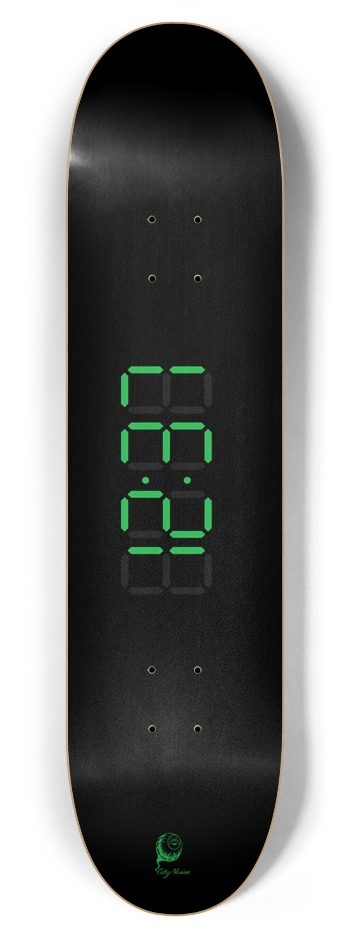 Clock Green 7.87 7-7/8 Skateboard Deck