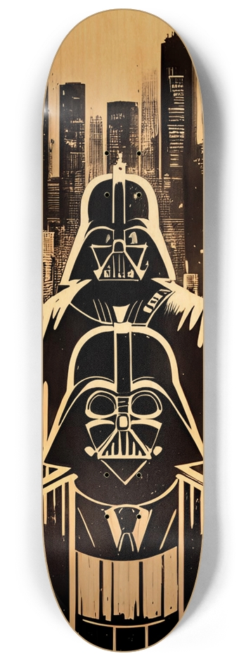 Vader Fader Woodcut Deck 8-1/4 Skateboard Deck