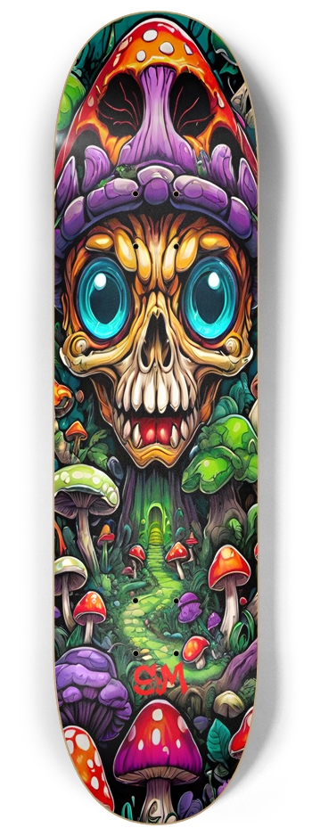 Retro Shroomed Trap DOS Deck 8-1/4 Skateboard Deck