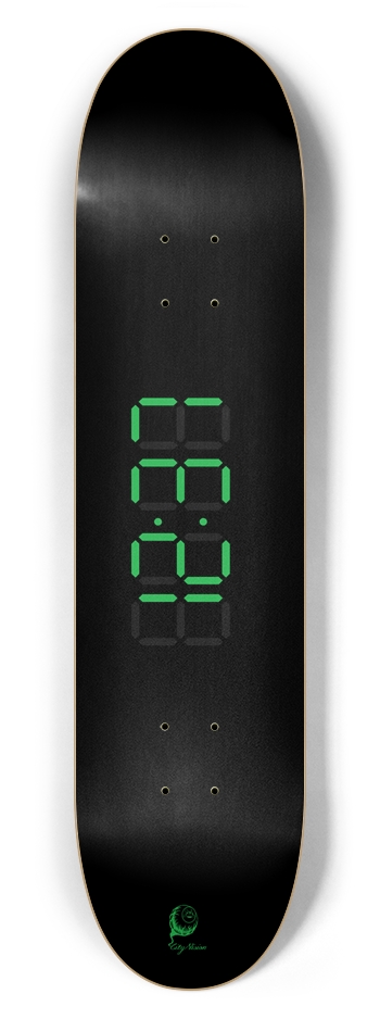 Clock Green 7.62 7-5/8 Skateboard Deck