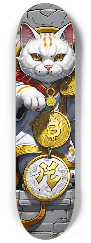 Lucky Cat ONE Deck 8-1/4 Skateboard Deck