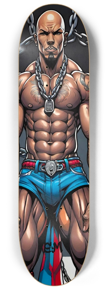 Retro Frankie You Lift Bro Screaming Monkey Deck 8-1/4 Skateboard Deck