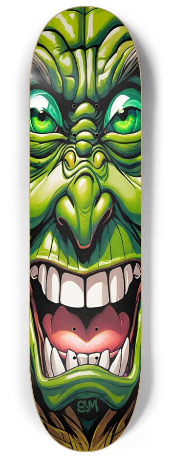 Retro Frankie Yoda Screaming Monkey Deck 8-1/4 Skateboard Deck