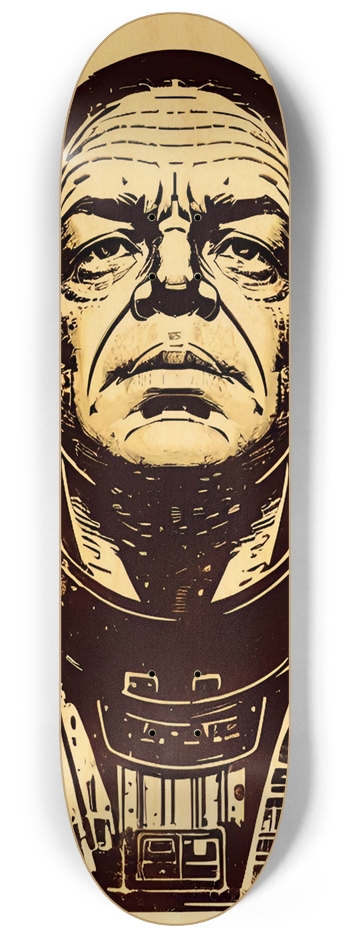REBEL SCUM Dark Side Woodcut Trick Deck 8-1/4 Skateboard Deck