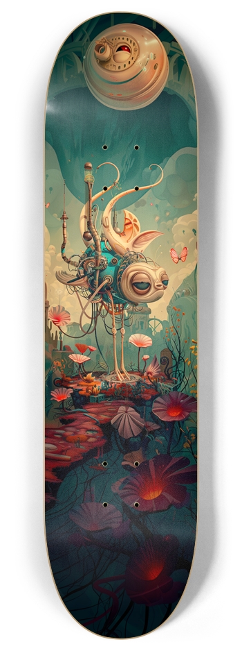 Robot animal in wonderland Custom Skateboard 8 Inch Skateboard Deck