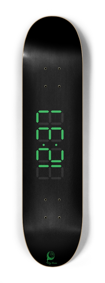 Clock Green Mini 7.25 7-1/4 Mini/Kid Skateboard