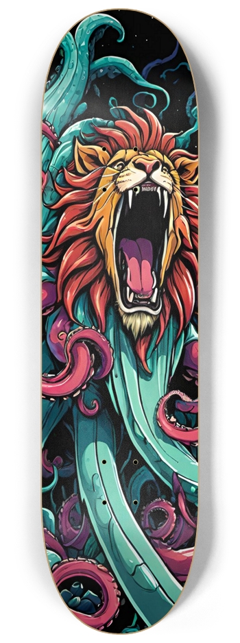 Frankie Lion Tentacles Deck 8-1/4 Skateboard Deck