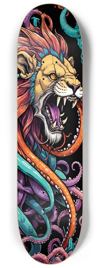 Frankie Lion Tentacles Trap Deck 8-1/4 Skateboard Deck