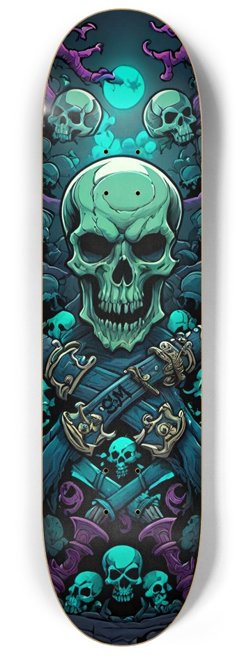 Screaming Monkey Pirate Deck 8-1/4 Skateboard Deck