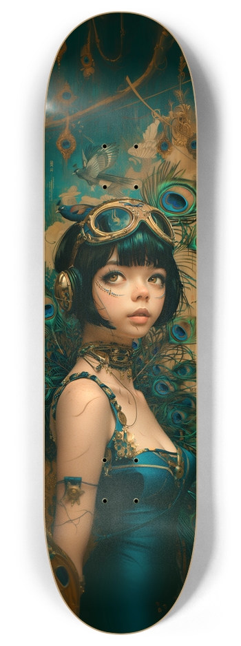 Royal steampunk girl Custom Skateboard 8 Inch Skateboard Deck
