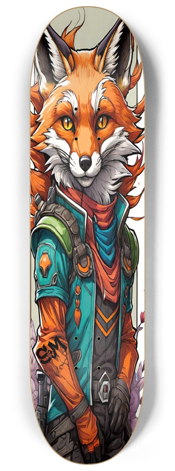 Screaming Monkey Fox Face ONE Deck 8-1/4 Skateboard Deck