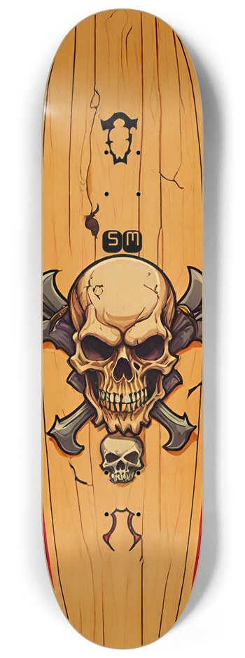 Screaming Monkey Pirate DOS Deck 8-1/4 Skateboard Deck