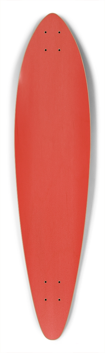 Red Bobby Surf Cruiser Deck Pintail Longboard