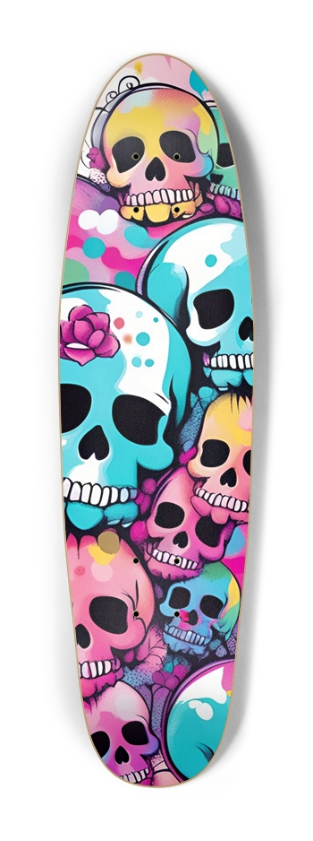 NYC Girl Vibes Skullz Cruiser Deck Cruiser Shape