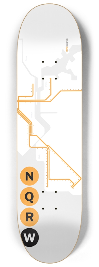 NY NQRW 8-1/4 Skateboard Deck