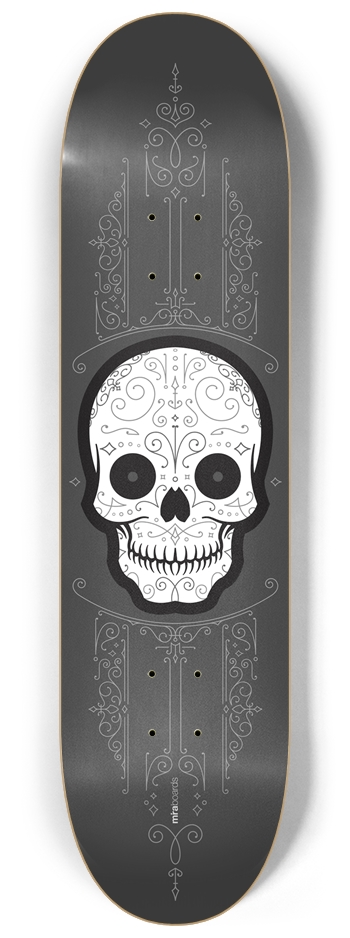 Day of the Dead | Gray 8-1/4 Skateboard Deck