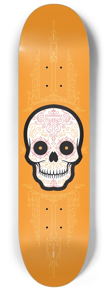Day of the Dead | Yellow 8-1/4 Skateboard Deck