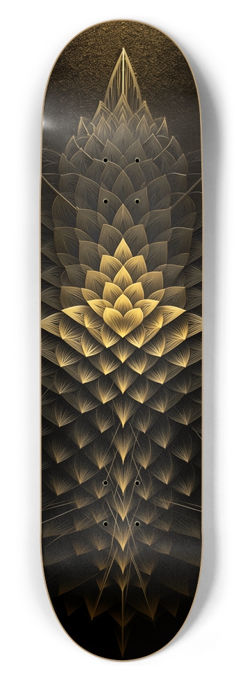 Gold Lotus 8-1/2 Skateboard Deck