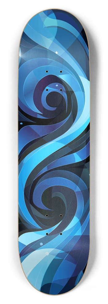 Blue Waves 8-1/2 Skateboard Deck